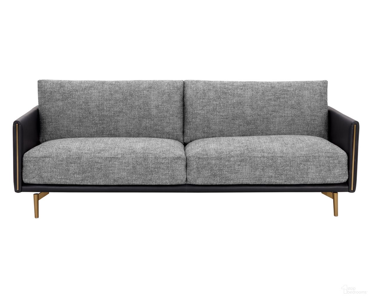 Ashi Sofa In Nash Zebra and Coal Black