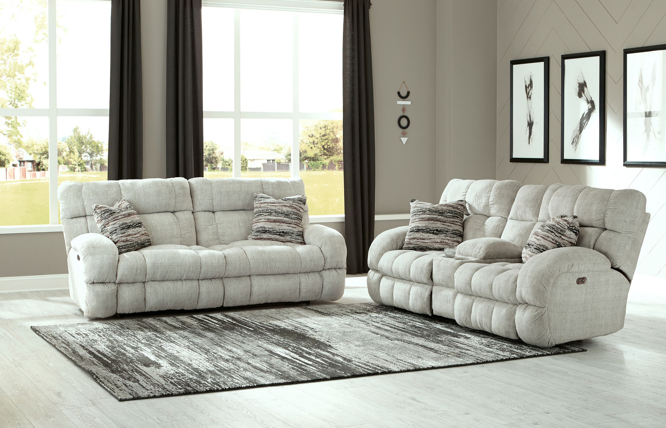 The appearance of Ashland Power Lay Flat Reclining Living Room Set In Buff designed by Catnapper in the traditional interior design. This buff piece of furniture  was selected by 1StopBedrooms from Ashland Collection to add a touch of cosiness and style into your home. Sku: 63591193416231748;63599193416231748. Material: Fabric.