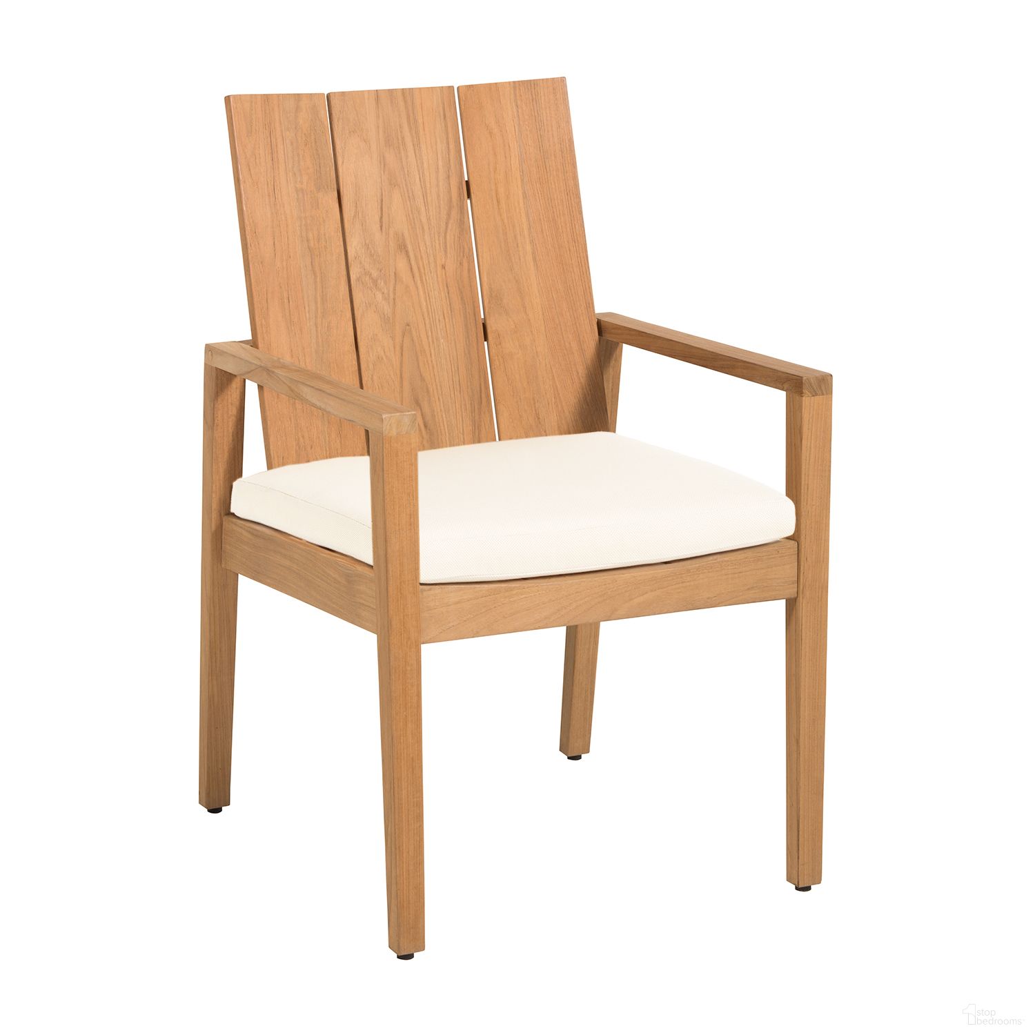 The appearance of Ashland Teak Arm Chair In Bali Pearl designed by Summer Classics in the traditional interior design. This bali pearl piece of furniture was selected by 1StopBedrooms from Ashland Collection to add a touch of cosiness and style into your home. Sku: 28924+C767H4219N. Material: Teak.