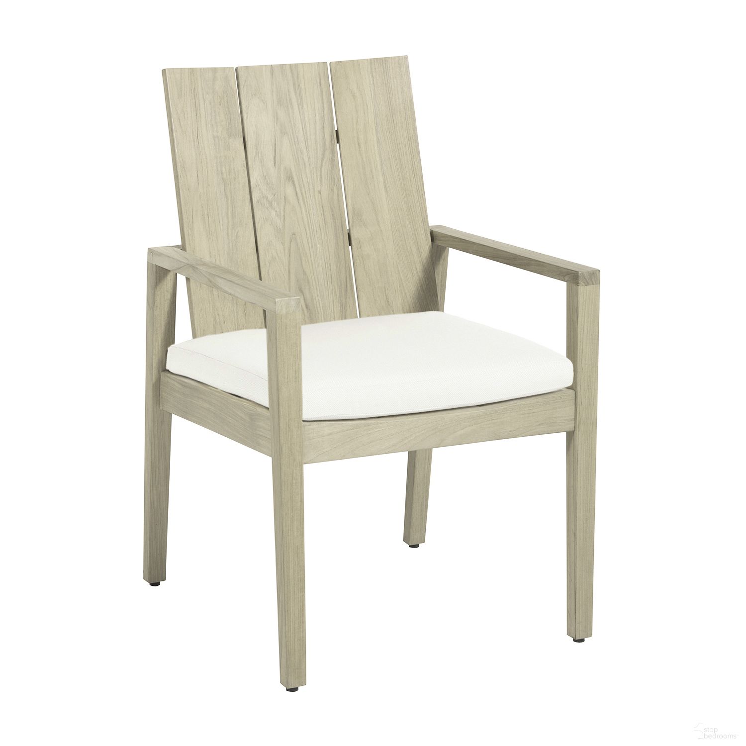 The appearance of Ashland Teak Arm Chair In Cabana Stripe Fossil designed by Summer Classics in the traditional interior design. This cabana stripe fossil piece of furniture was selected by 1StopBedrooms from Ashland Collection to add a touch of cosiness and style into your home. Sku: 289227+C767H439N. Material: Teak.