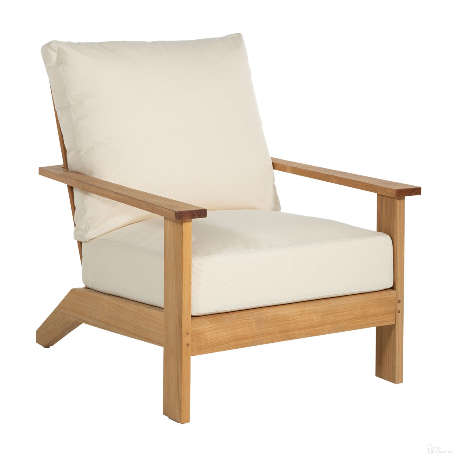 The appearance of Ashland Teak Lounge In Bali Pearl designed by Summer Classics in the traditional interior design. This bali pearl piece of furniture  was selected by 1StopBedrooms from Ashland Collection to add a touch of cosiness and style into your home. Sku: 28934+C769P4219N. Material: Teak.