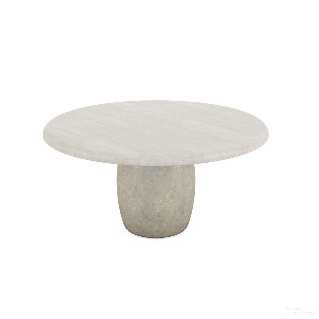 The appearance of Ashlar Round Dining Table In Bisque and Sanded Bronze designed by A.R.T. in the modern / contemporary interior design. This bisque/sanded bronze piece of furniture was selected by 1StopBedrooms from Ashlar Collection to add a touch of cosiness and style into your home. Sku: 333225-2250TP;333225-1045BS. Table Base Style: Pedestal. Table Top Shape: Round. Size: 60". Material: Parawood.