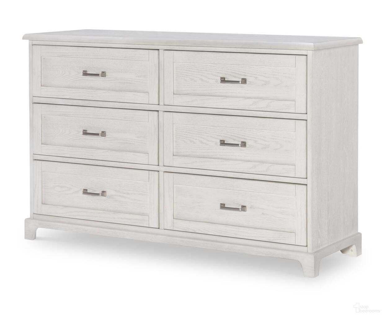 The appearance of Ashton 6 Drawer Dresser In Bleached Linen designed by Legacy Classic in the transitional interior design. This bleached linen piece of furniture was selected by 1StopBedrooms from Ashton Collection to add a touch of cosiness and style into your home. Sku: 3860-1200. Material: Oak Veneer.
