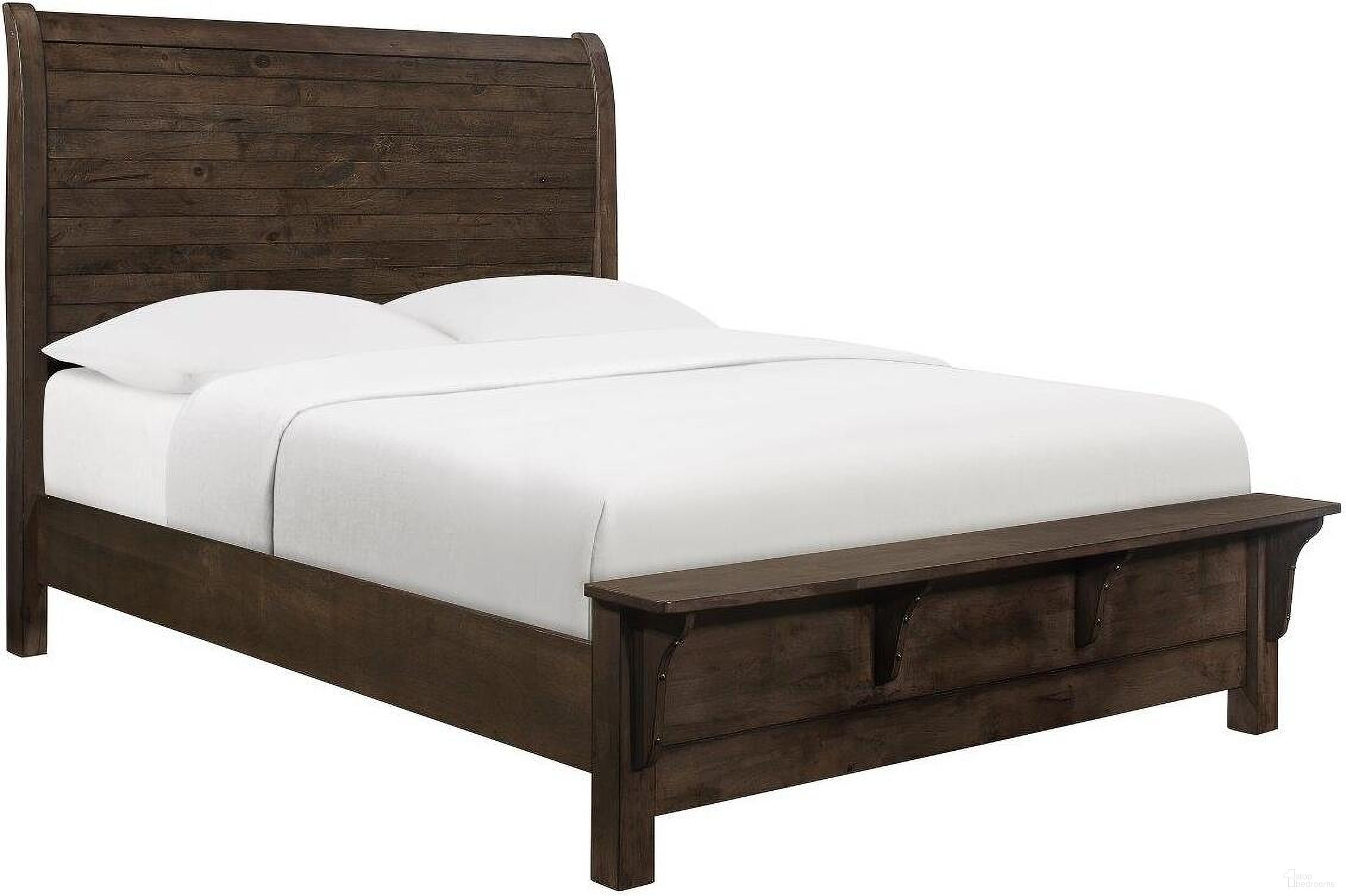 The appearance of Ashton Hills Queen Bed In Ash Brown designed by Emerald Home Furnishings in the modern / contemporary interior design. This brown piece of furniture  was selected by 1StopBedrooms from Ashton Hills Collection to add a touch of cosiness and style into your home. Sku: B372-10HB;B372-10FB;B372-10R. Bed Type: Panel Bed. Bed Size: Queen. Material: Rubberwood.