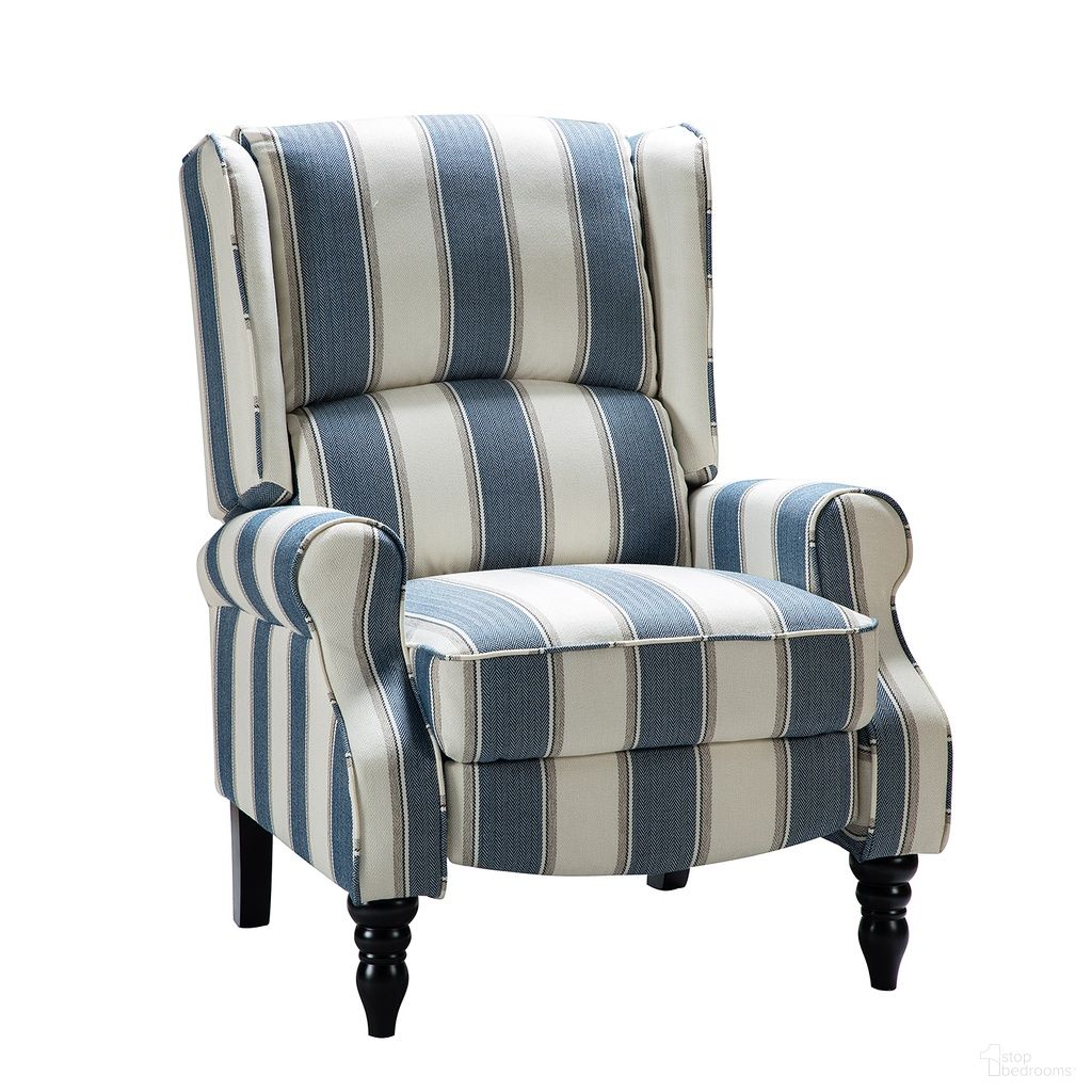 The appearance of Asikli Manual Recliner In Navy designed by Karat Home in the modern / contemporary interior design. This navy piece of furniture was selected by 1StopBedrooms from Asikli Collection to add a touch of cosiness and style into your home. Sku: HRCHD0194-4. Material: Geometry Look Fabric.