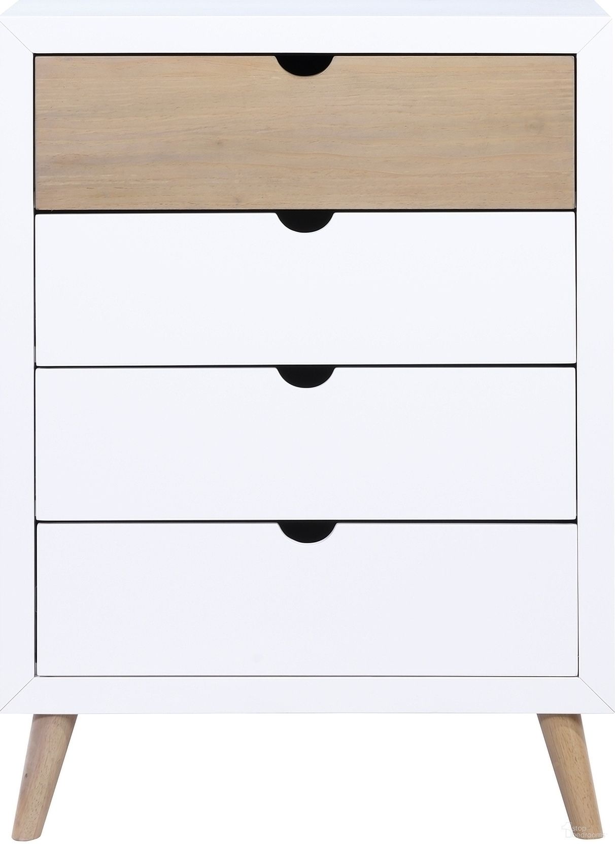 The appearance of Asker Bedroom Chest In Brown and White designed by Homelegance in the modern / contemporary interior design. This white and brown piece of furniture  was selected by 1StopBedrooms from Asker Collection to add a touch of cosiness and style into your home. Sku: B2012-9. Material: Pine Veneer.
