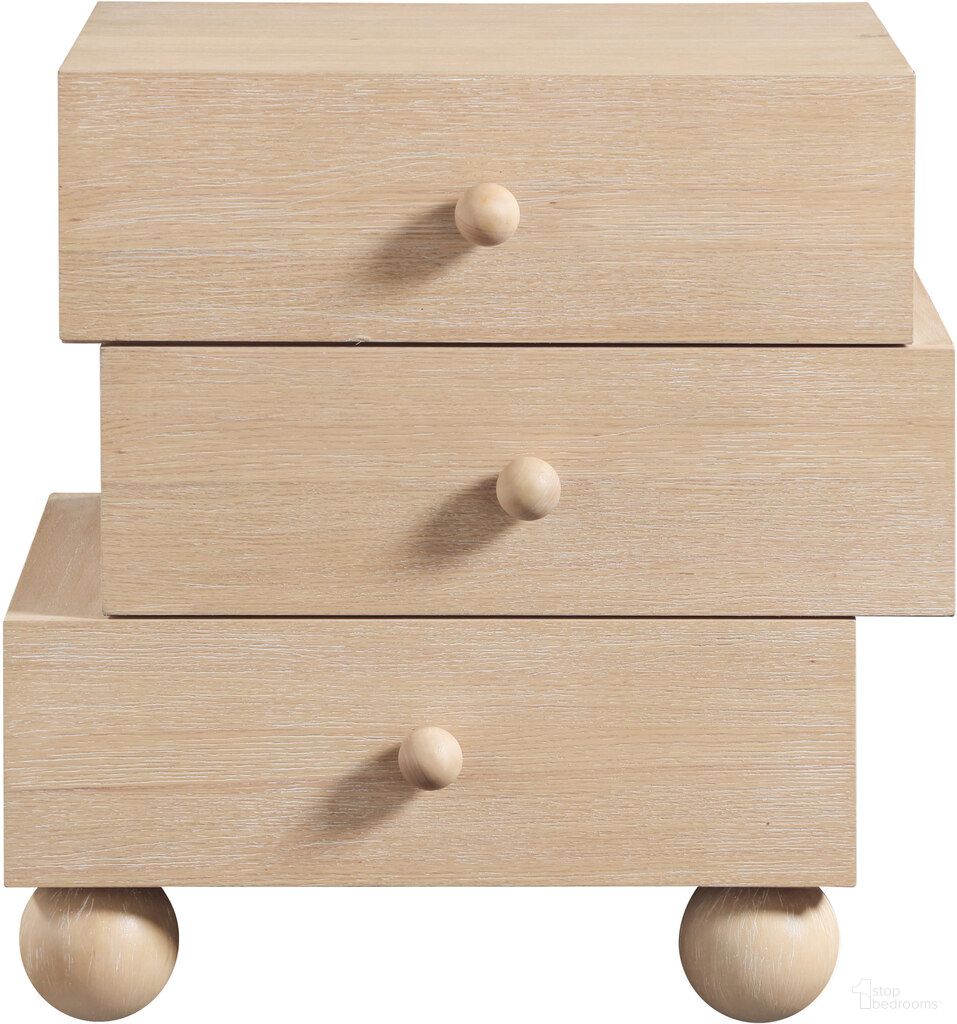Askew Night Stand In Natural and Natural