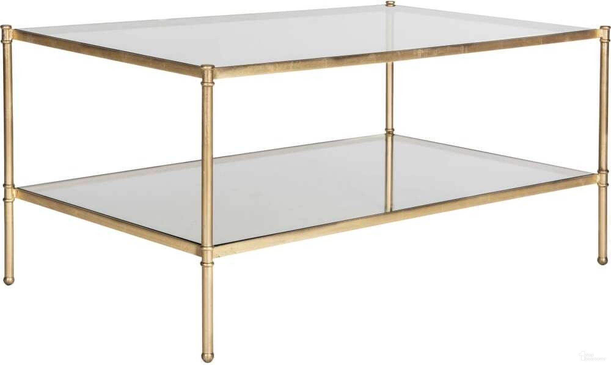 Aslan Antique Gold Leaf Coffee Table