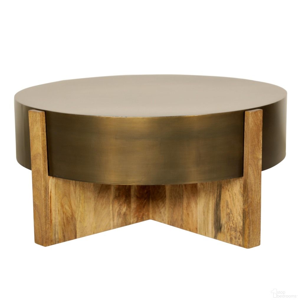 The appearance of Aspen 42 Inch Round Cocktail Table In Barton Bronze designed by Parker House in the transitional interior design. This barton bronze piece of furniture  was selected by 1StopBedrooms from Aspen Collection to add a touch of cosiness and style into your home. Sku: ASP-11. Material: Mango.