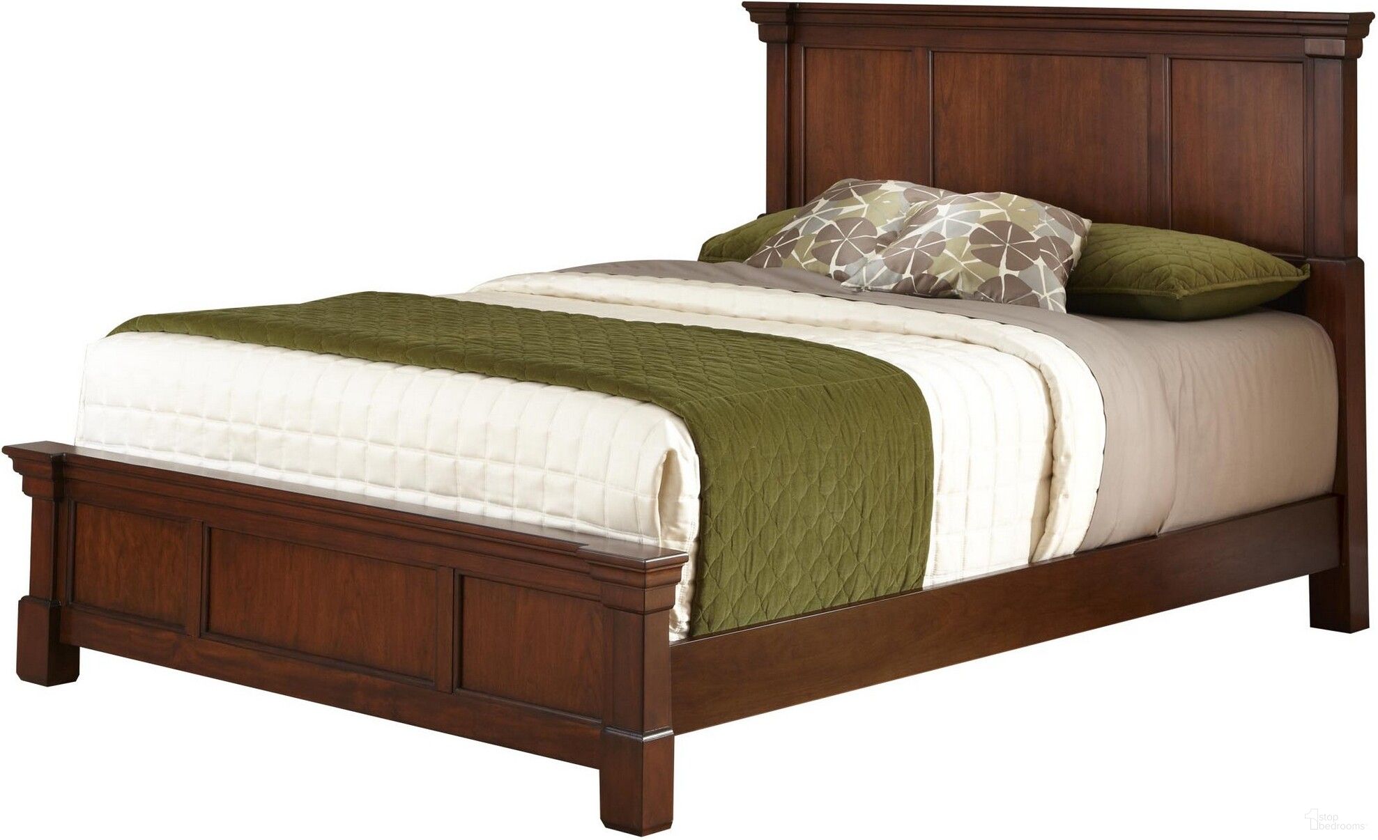 The appearance of Aspen Brown Queen Bed designed by Homestyles in the traditional interior design. This brown piece of furniture  was selected by 1StopBedrooms from Aspen Collection to add a touch of cosiness and style into your home. Sku: 5520-5011;5520-5012;5520-502;5520-503. Bed Type: Panel Bed. Material: Wood. Bed Size: Queen.