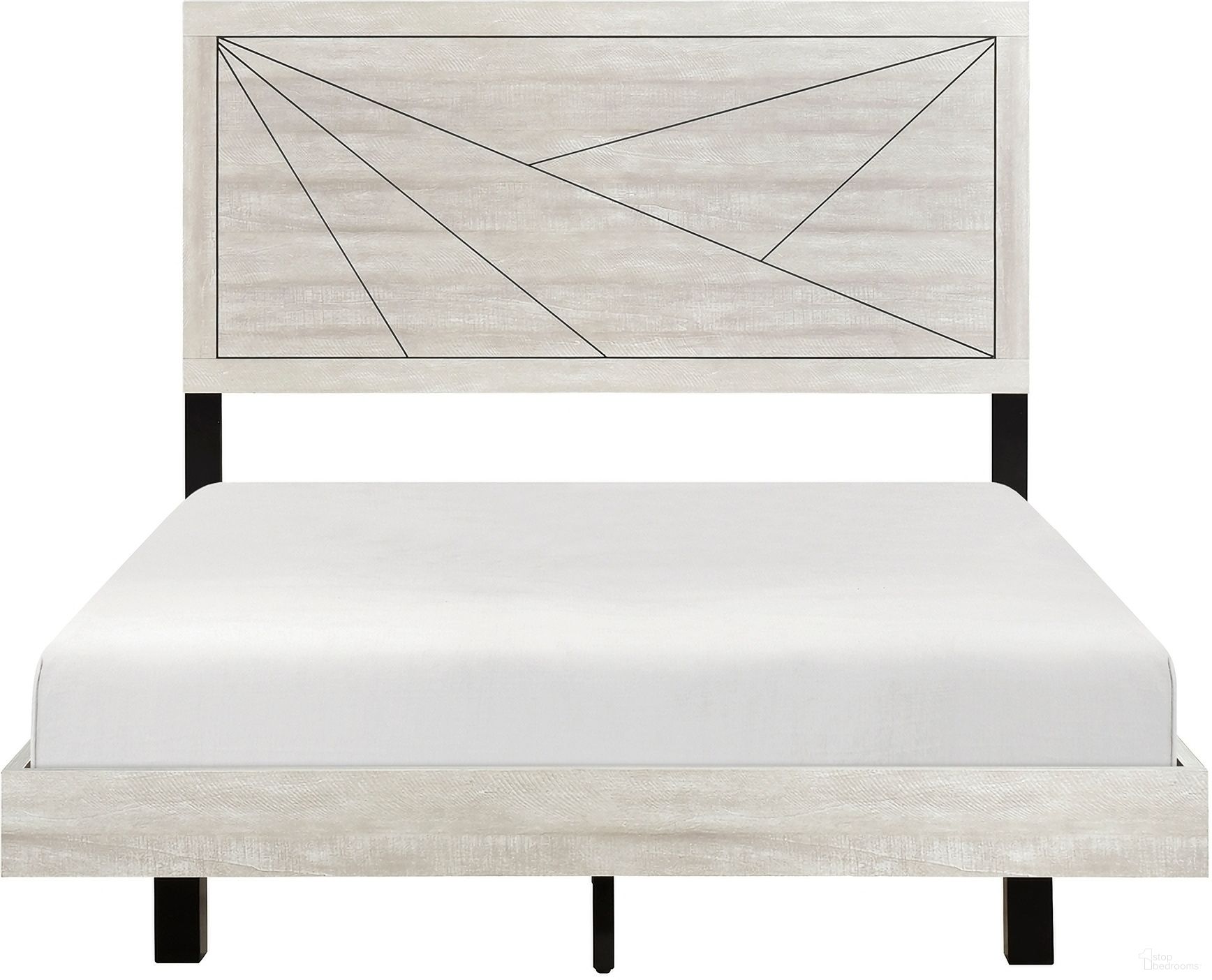 The appearance of Aspen Eastern King Bed In White designed by Homelegance in the modern / contemporary interior design. This white piece of furniture was selected by 1StopBedrooms from Aspen Collection to add a touch of cosiness and style into your home. Sku: 2331K-1;2331-3. Bed Type: Panel Bed. Material: Wood. Bed Size: King.