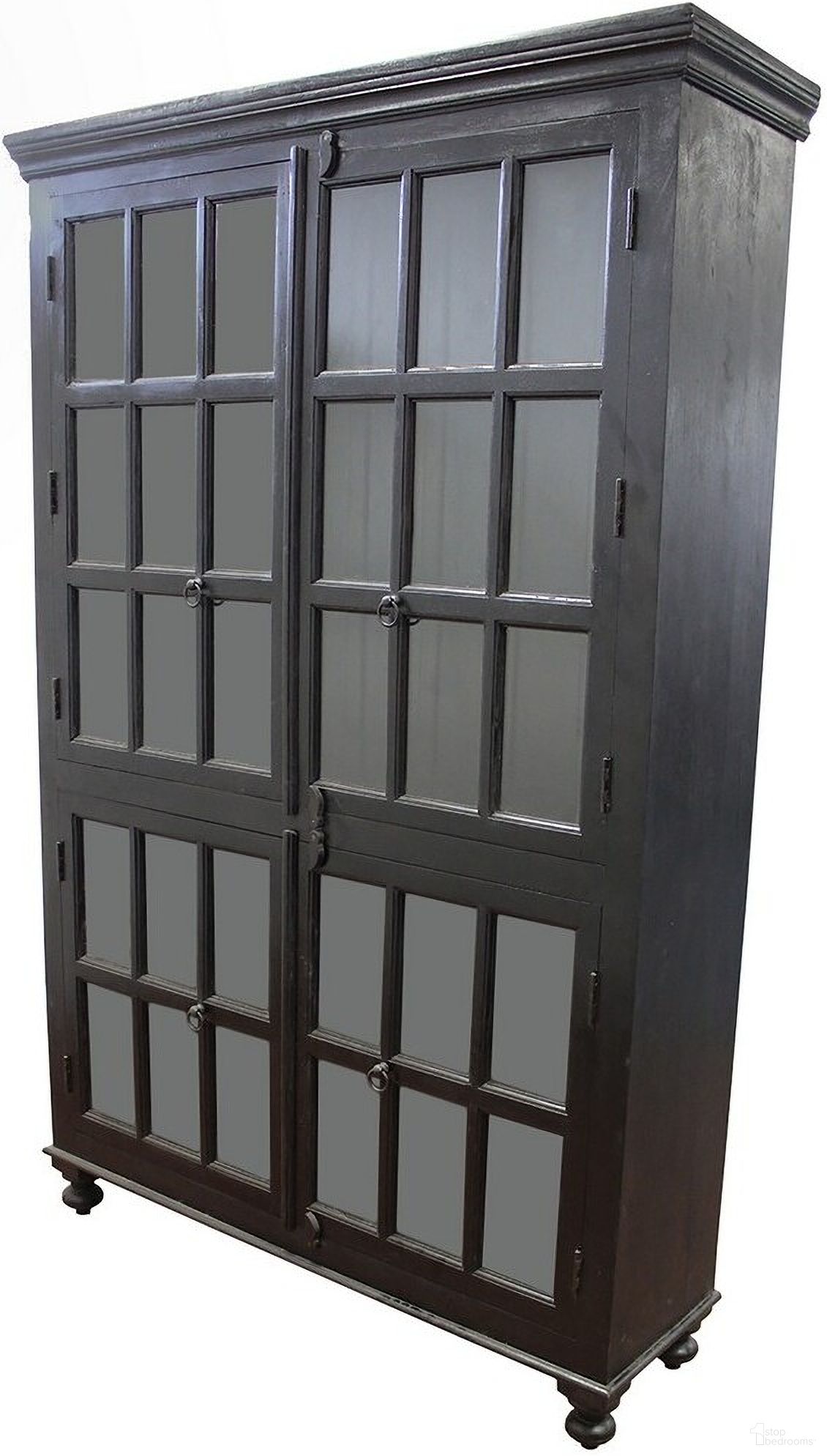 The appearance of Aspen Glass Cabinet In Dark Brown designed by Moti in the transitional interior design. This dark brown piece of furniture was selected by 1StopBedrooms from Aspen Collection to add a touch of cosiness and style into your home. Sku: 35001003. Material: Wood.