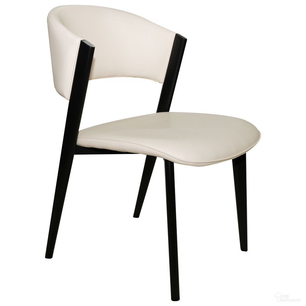 The appearance of Aspen Modern Dining Chair Black Frame In White designed by LeisureMod in the modern / contemporary interior design. This white piece of furniture  was selected by 1StopBedrooms from Aspen Collection to add a touch of cosiness and style into your home. Sku: ACBL51W. Material: Leather. Chair Type: Side Chair.