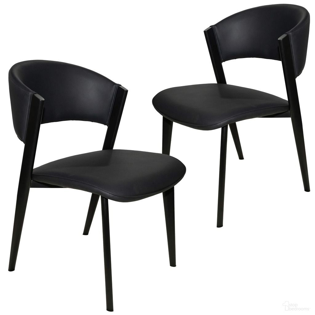 The appearance of Aspen Modern Dining Chair Set of 2 Black Frame In Black designed by LeisureMod in the modern / contemporary interior design. This black piece of furniture was selected by 1StopBedrooms from Aspen Collection to add a touch of cosiness and style into your home. Sku: ACBL51BL2. Material: Leather. Chair Type: Side Chair.