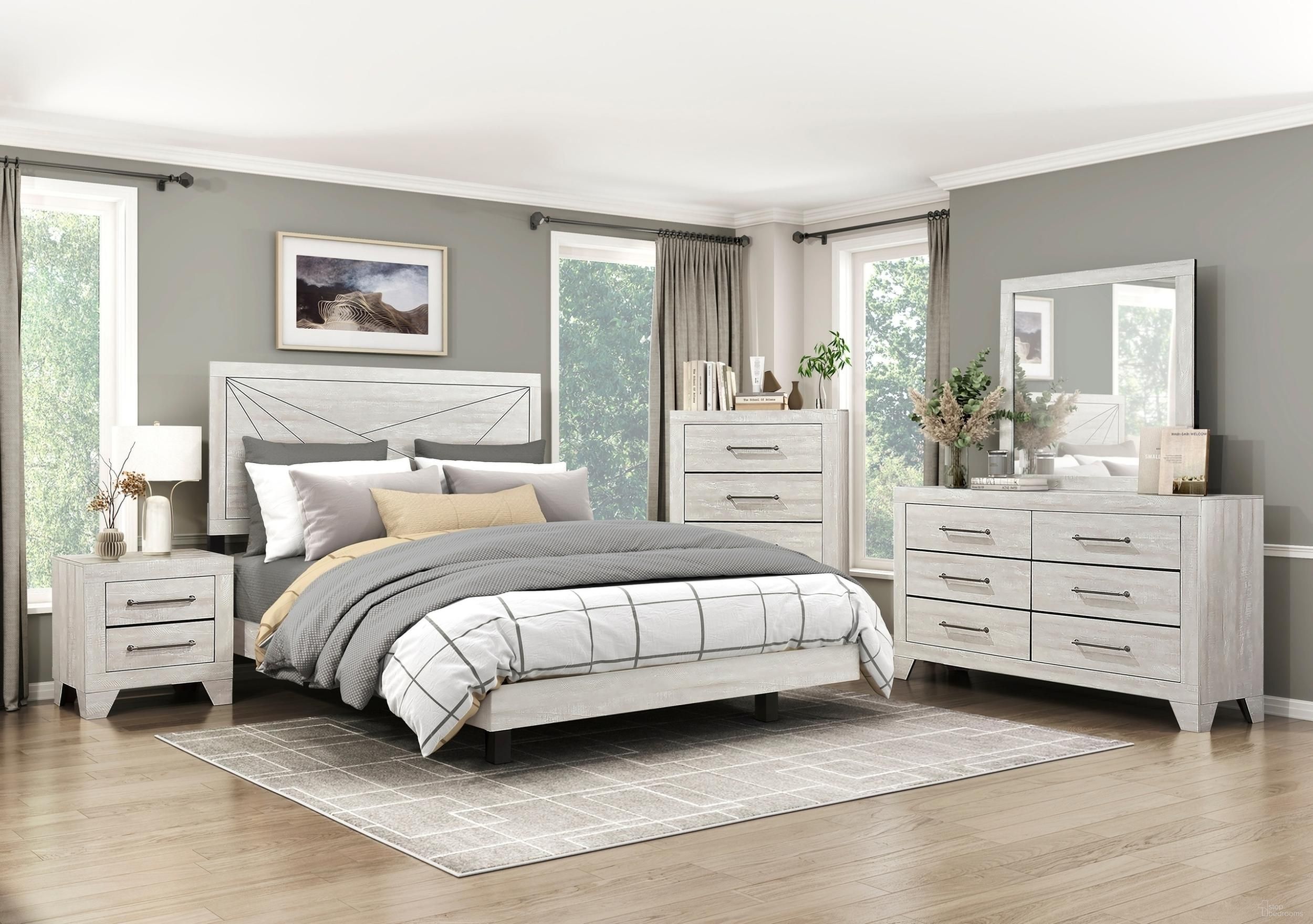 Aspen Panel Bedroom Set In White