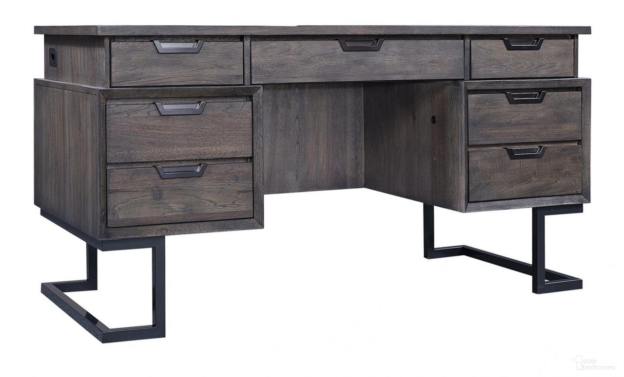The appearance of Aspenhome Harper Point 66 Executive Desk In Fossil Ihp 304 Fsl designed by Aspenhome in the modern / contemporary interior design. This other colors piece of furniture was selected by 1StopBedrooms from Harper Point Collection to add a touch of cosiness and style into your home. Sku: IHP-304-FSL. Material: Metal.