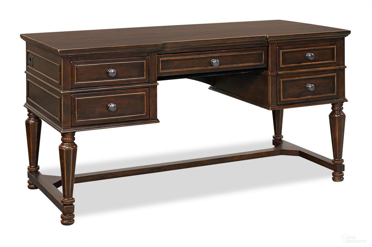 The appearance of Aspenhome Weston 60 Half Pedestal Desk In Brown I35 371 designed by Aspenhome in the modern / contemporary interior design. This other colors piece of furniture was selected by 1StopBedrooms from Weston Collection to add a touch of cosiness and style into your home. Sku: I35-371. Material: Wood.