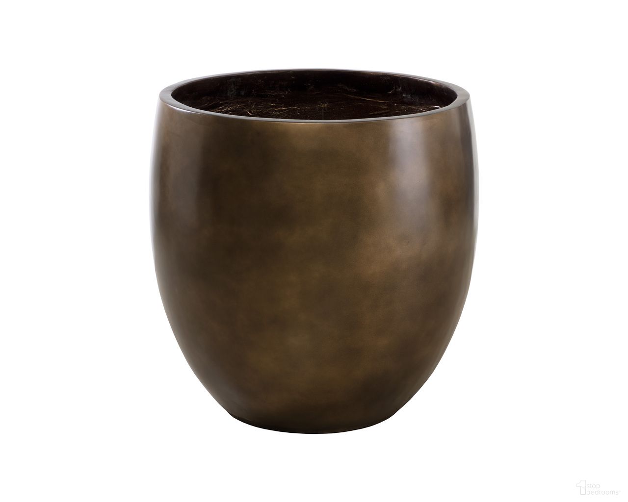 Aster Large Planter In Antique Bronze