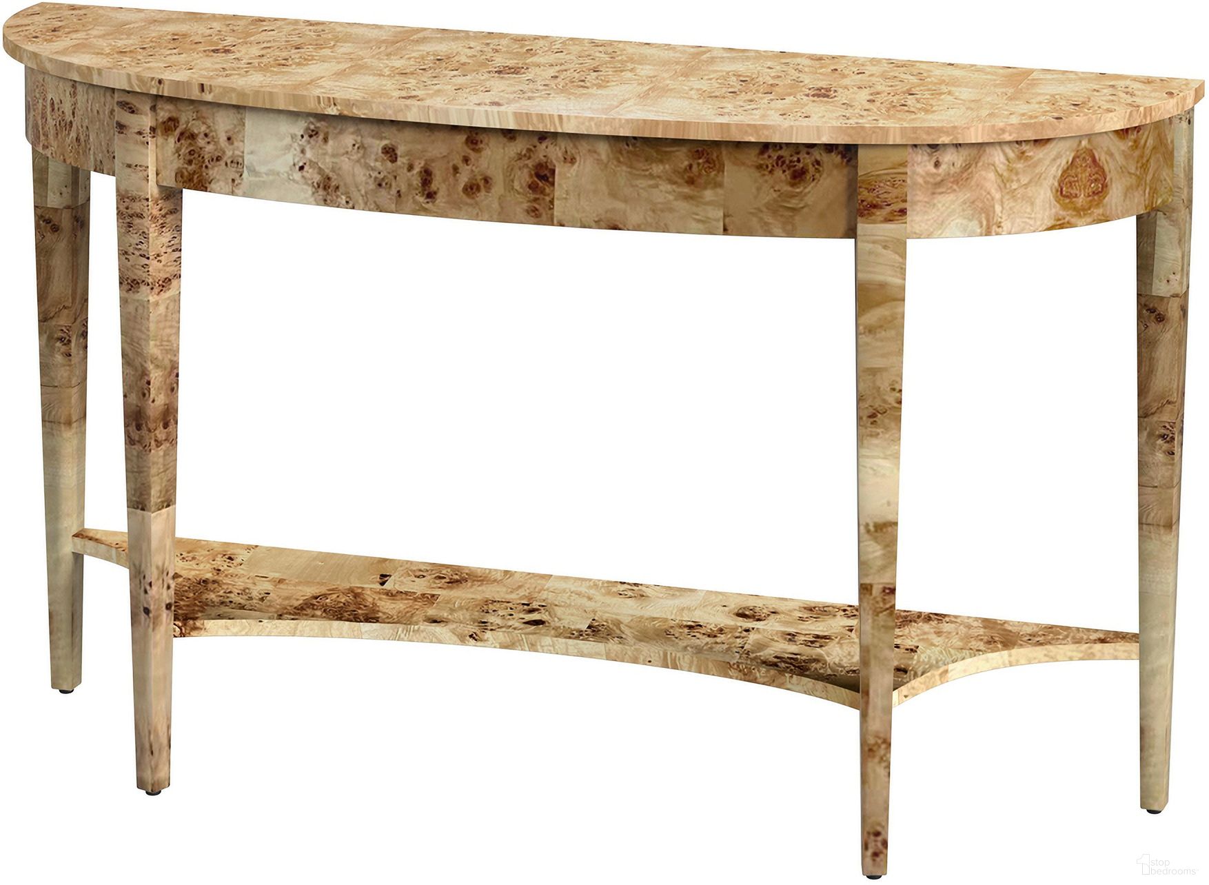The appearance of Astor 54 Inch W Demilune Console Table In Natural designed by Butler Specialty Company in the traditional interior design. This natural piece of furniture  was selected by 1StopBedrooms from Astor Collection to add a touch of cosiness and style into your home. Sku: 4146443. Material: Rubberwood.