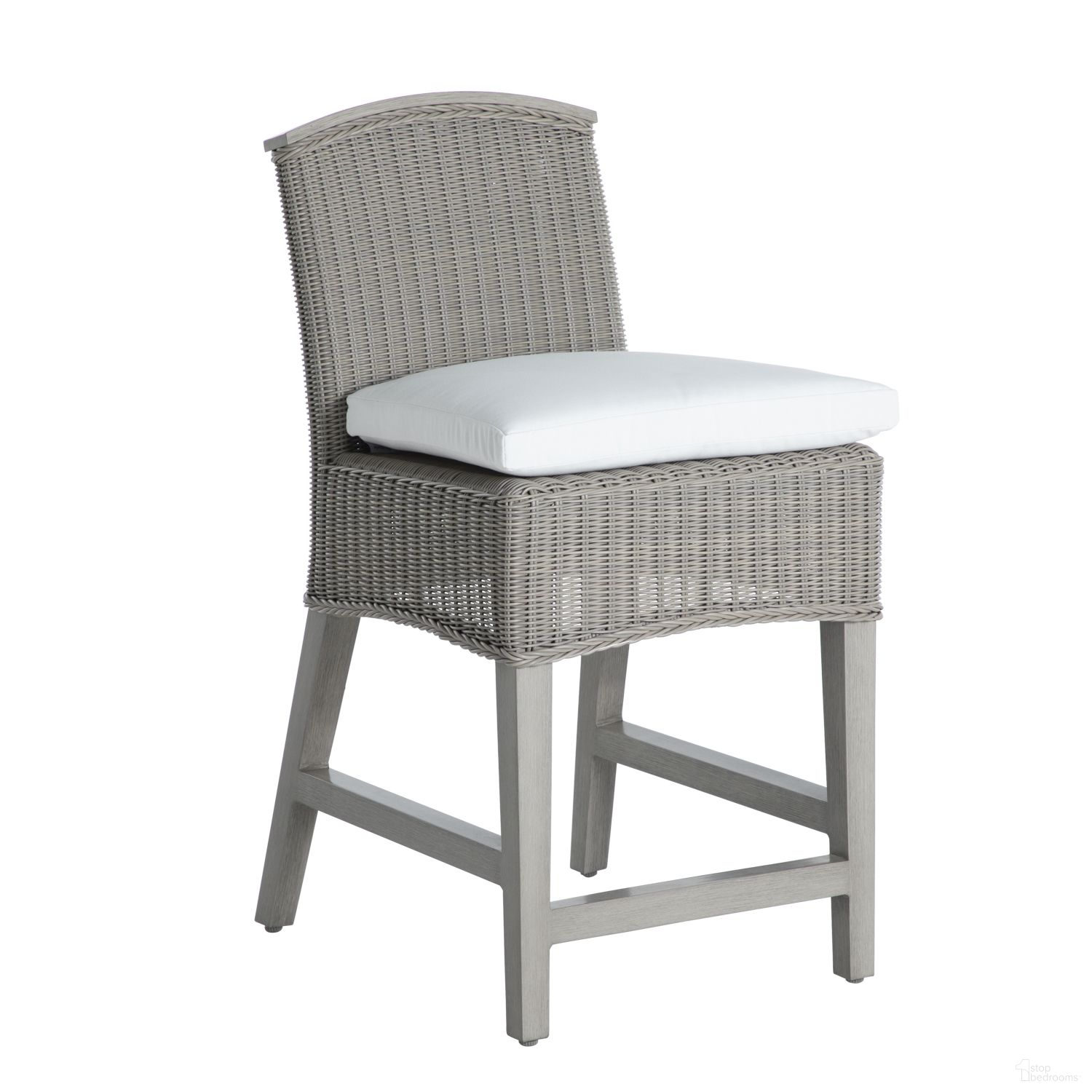 The appearance of Astoria Counter Stool In Verona Fossil designed by Summer Classics in the traditional interior design. This verona fossil piece of furniture  was selected by 1StopBedrooms from Astoria Collection to add a touch of cosiness and style into your home. Sku: 130224+C160H3120N. Material: Wicker.