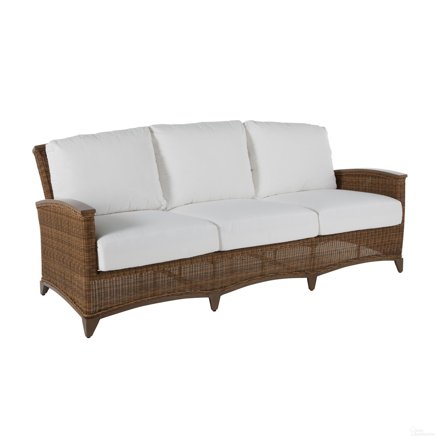 The appearance of Astoria Woven Sofa In Verona Fossil designed by Summer Classics in the traditional interior design. This verona fossil piece of furniture  was selected by 1StopBedrooms from Astoria Collection to add a touch of cosiness and style into your home. Sku: 355490+C515P3120N. Material: Wicker.