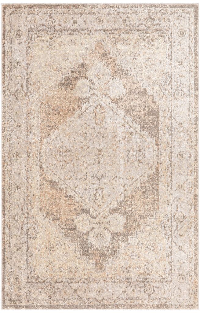 Astra Machine Washable 2'2" x 4' Vintage Indoor Rug In Beige