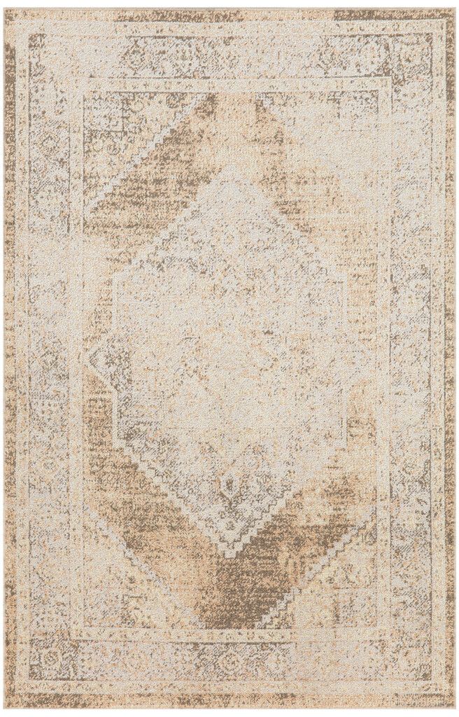 The appearance of Astra Machine Washable 2'2" x 4' Vintage Indoor Rug In Beige designed by Nourison in the rustic / southwestern interior design. This beige piece of furniture was selected by 1StopBedrooms from Astra Collection to add a touch of cosiness and style into your home. Sku: 99446964298. Material: Polyester.