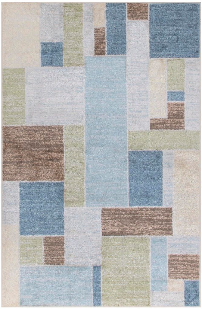 The appearance of Astra Machine Washable 2'2" x 4' Indoor Rug In Blue Multi designed by Nourison in the modern / contemporary interior design. This blue multi piece of furniture was selected by 1StopBedrooms from Astra Collection to add a touch of cosiness and style into your home. Sku: 99446944382. Material: Polyester.