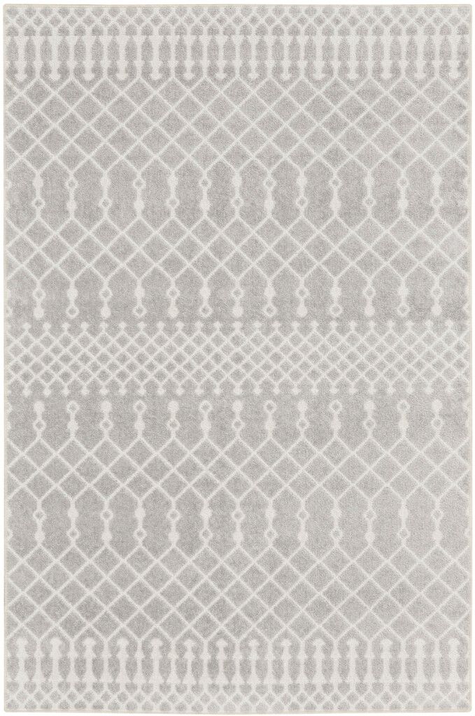The appearance of Astra Machine Washable 2'2" x 4' Indoor Rug In Grey designed by Nourison in the bohemian interior design. This grey piece of furniture  was selected by 1StopBedrooms from Astra Collection to add a touch of cosiness and style into your home. Sku: 99446122230. Material: Polyester.