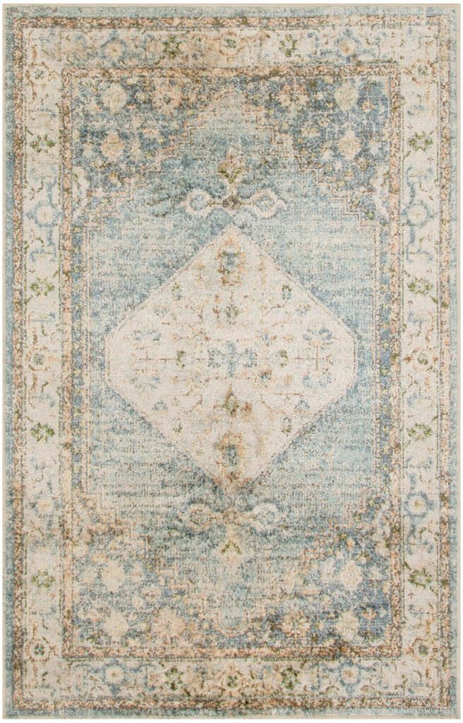The appearance of Astra Machine Washable 2'2" x 4' Indoor Rug In Silver Blue designed by Nourison in the rustic / southwestern interior design. This silver blue piece of furniture was selected by 1StopBedrooms from Astra Collection to add a touch of cosiness and style into your home. Sku: 99446944566. Material: Polyester.