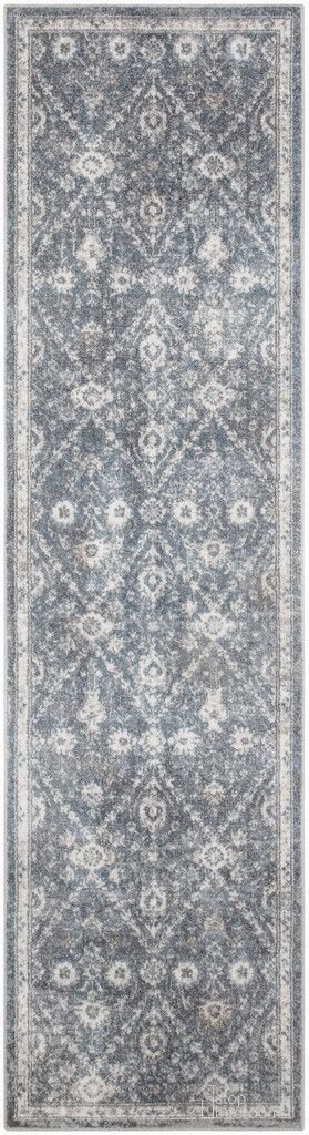 Astra Machine Washable 2'2" x 8' Indoor Rug In Dark Blue