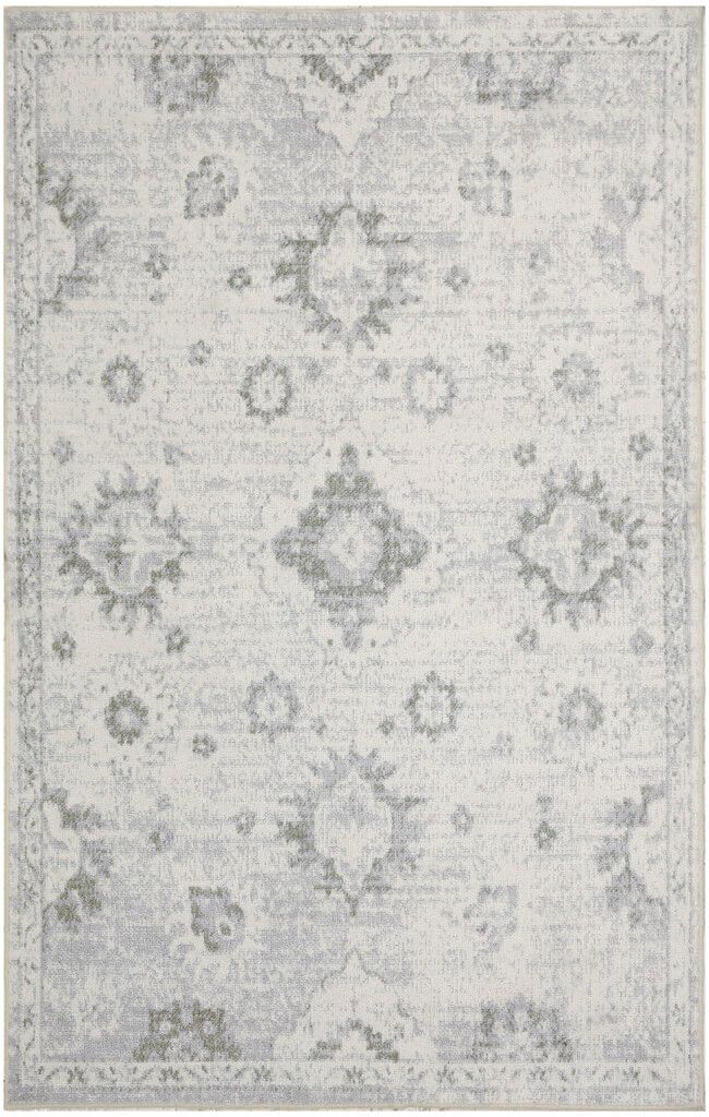 Astra Machine Washable 3'3" x 5' Vintage Indoor Rug In Ivory