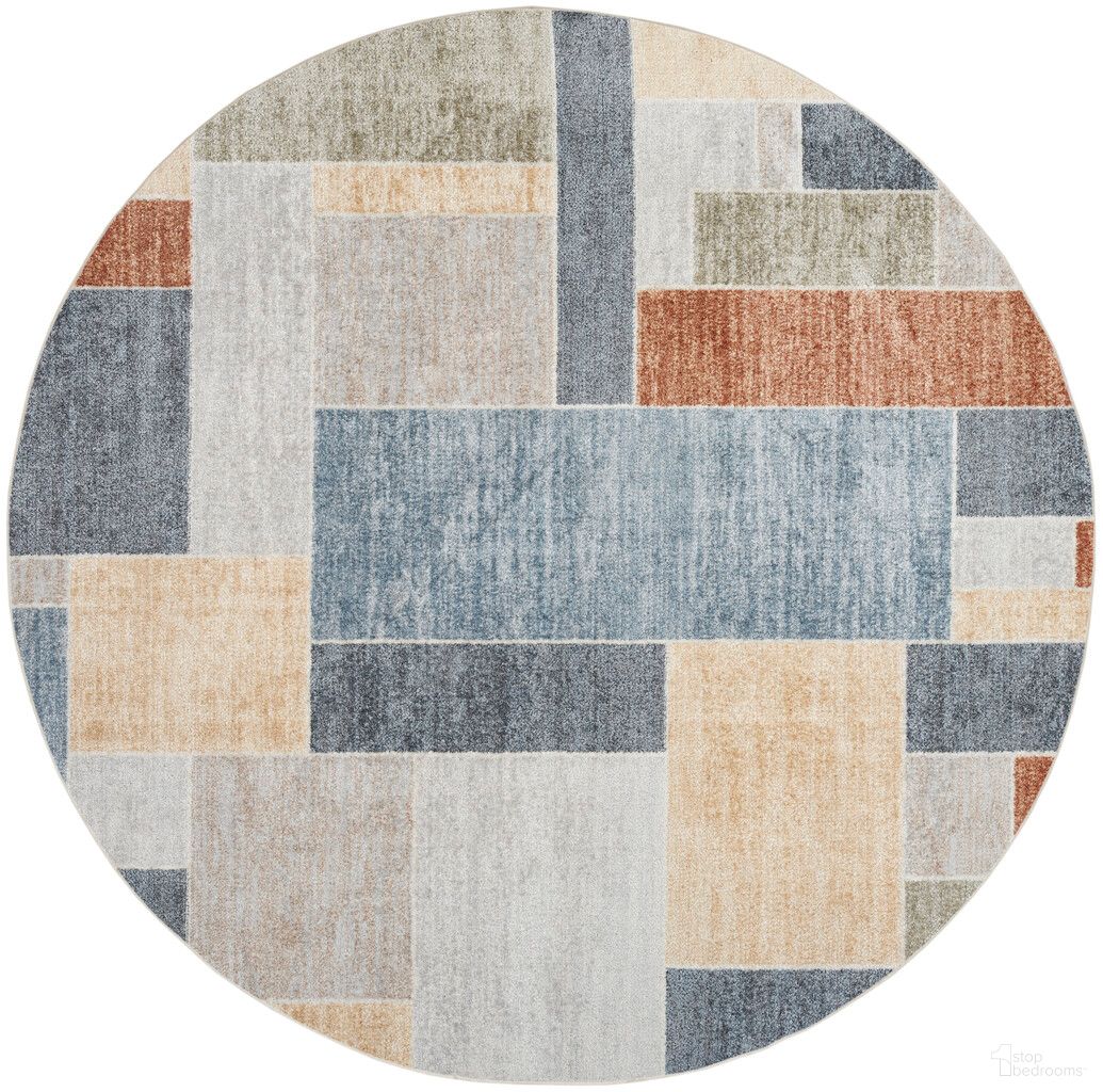 The appearance of Astra Machine Washable 7'10" x 7'10" Round Contemporary Indoor Rug In Multicolor designed by Nourison in the modern / contemporary interior design. This multicolor piece of furniture was selected by 1StopBedrooms from Astra Collection to add a touch of cosiness and style into your home. Sku: 99446979155. Material: Polyester.