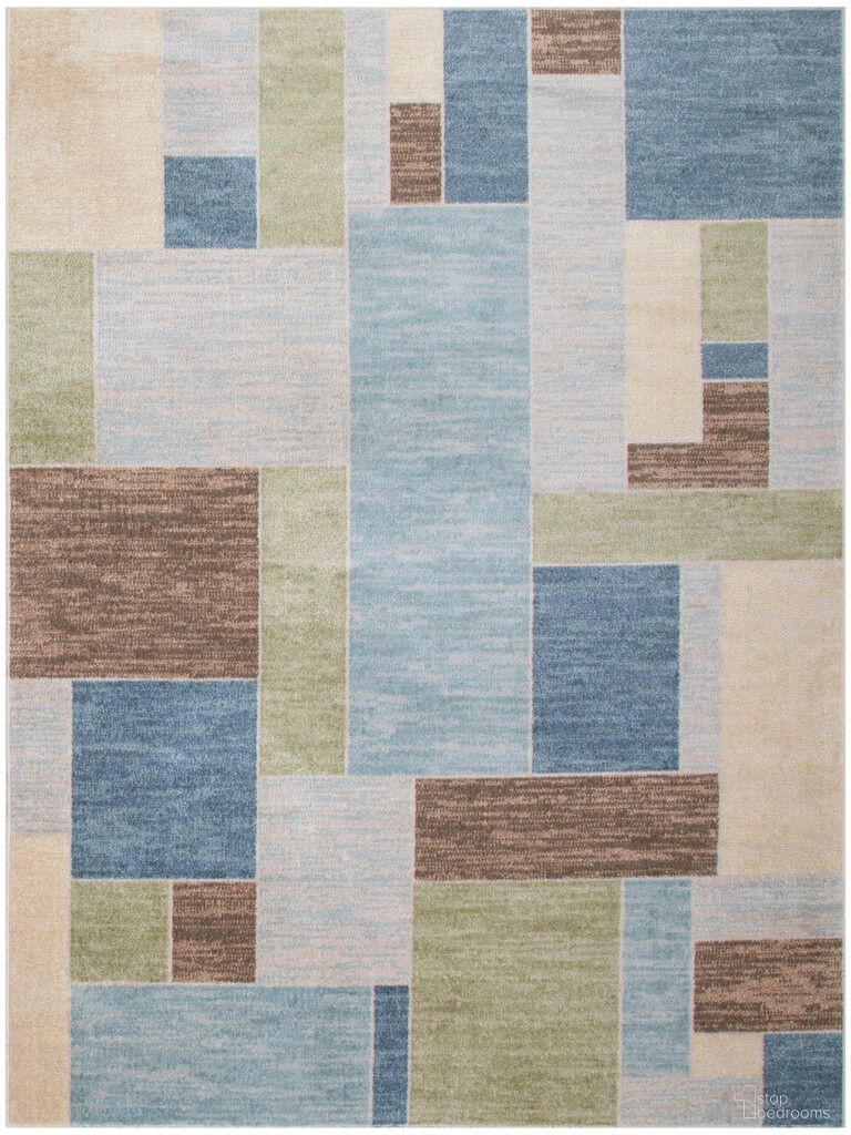 The appearance of Astra Machine Washable 9' x 12' Indoor Rug In Blue Multi designed by Nourison in the modern / contemporary interior design. This blue multi piece of furniture  was selected by 1StopBedrooms from Astra Collection to add a touch of cosiness and style into your home. Sku: 99446944467. Material: Polyester.