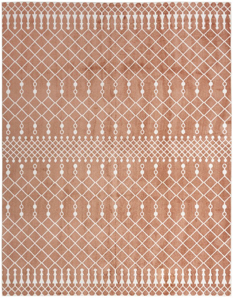 The appearance of Astra Machine Washable 9' x 12' Bohemian Indoor Rug In Copper designed by Nourison in the bohemian interior design. This copper piece of furniture was selected by 1StopBedrooms from Astra Collection to add a touch of cosiness and style into your home. Sku: 99446988669. Material: Polyester.