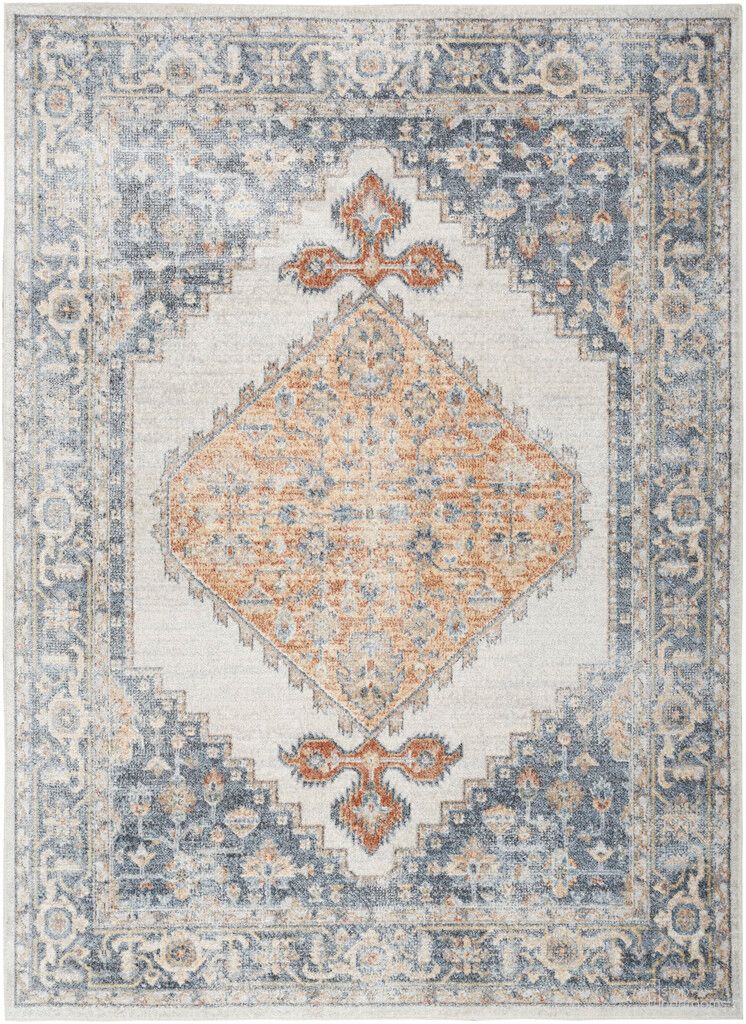 The appearance of Astra Machine Washable 9' x 12' Indoor Rug In Grey and Gold designed by Nourison in the rustic / southwestern interior design. This grey/gold piece of furniture was selected by 1StopBedrooms from Astra Collection to add a touch of cosiness and style into your home. Sku: 99446124500. Material: Polyester.
