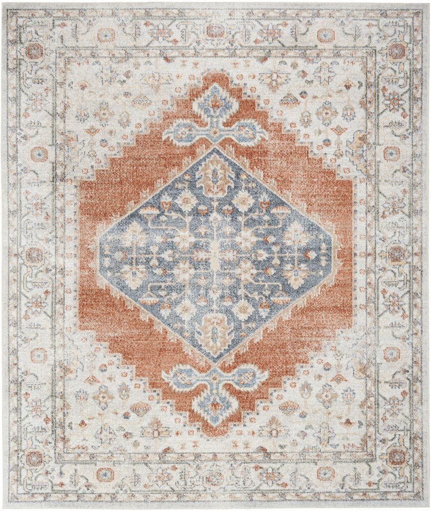 The appearance of Astra Machine Washable 9' x 12' Vintage Indoor Rug In Grey Multi designed by Nourison in the rustic / southwestern interior design. This grey multi piece of furniture  was selected by 1StopBedrooms from Astra Collection to add a touch of cosiness and style into your home. Sku: 99446124135. Material: Polyester.