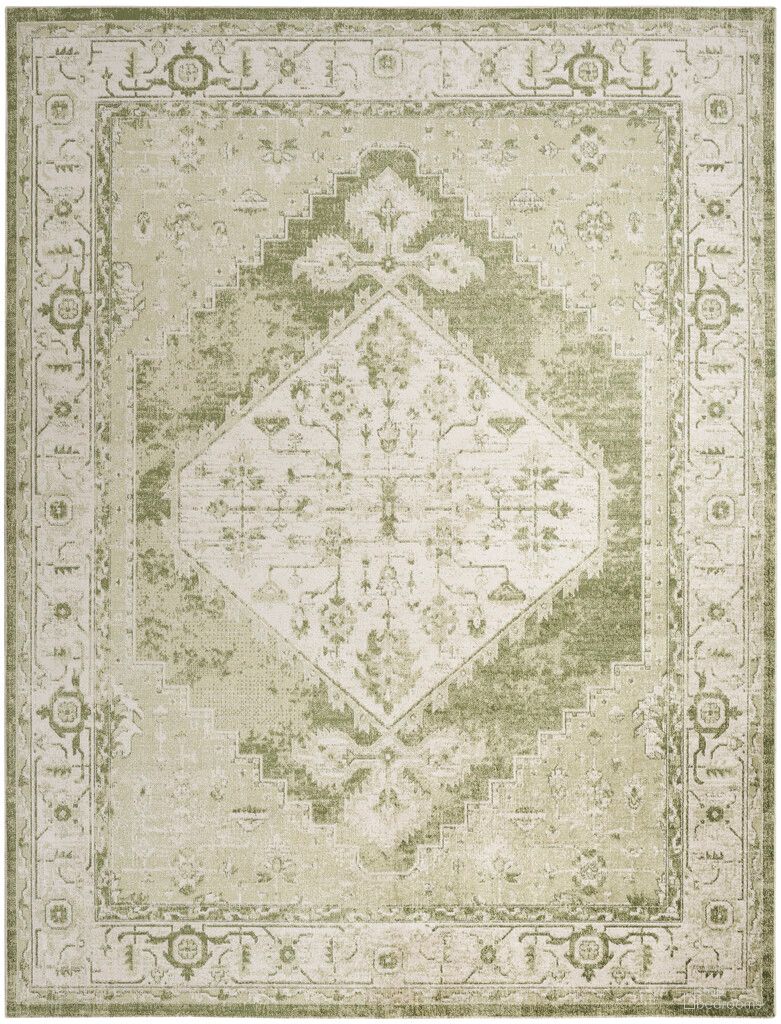 The appearance of Astra Machine Washable 9' x 12' Vintage Indoor Rug In Ivory and Green designed by Nourison in the rustic / southwestern interior design. This ivory and green piece of furniture was selected by 1StopBedrooms from Astra Collection to add a touch of cosiness and style into your home. Sku: 99446964168. Material: Polyester.