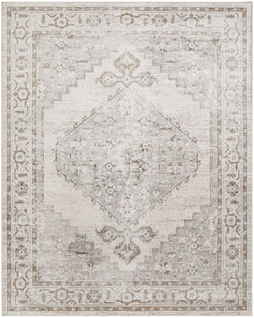 The appearance of Astra Machine Washable Vintage 9' x 12' Vintage Indoor Rug In Grey designed by Nourison in the rustic / southwestern interior design. This grey piece of furniture was selected by 1StopBedrooms from Astra Collection to add a touch of cosiness and style into your home. Sku: 841491174203. Material: Polyester.
