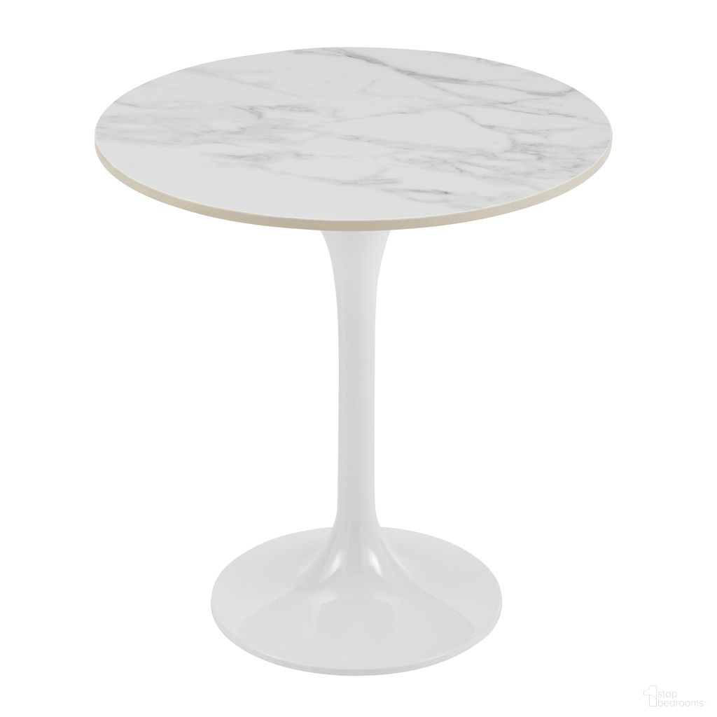 The appearance of Astrid 20 Inch Side Table In High Gloss White designed by Euro Style in the modern / contemporary interior design. This white high gloss piece of furniture  was selected by 1StopBedrooms from Astrid Collection to add a touch of cosiness and style into your home. Sku: 90708WHT-A;90708WHT-B. Material: Ceramic.