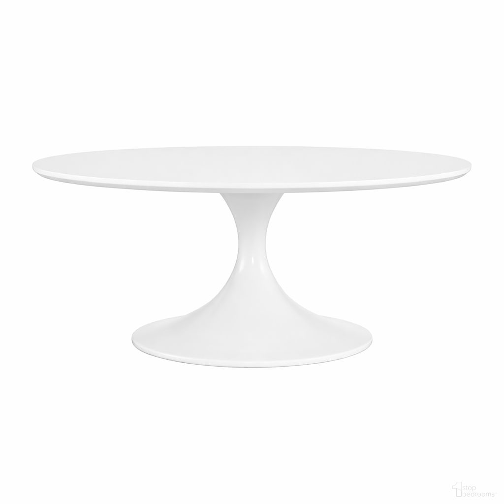 The appearance of Astrid 36 Inch Round Coffee Table In Matte White and High Gloss White designed by Euro Style in the modern / contemporary interior design. This matte white/high gloss white piece of furniture  was selected by 1StopBedrooms from Astrid Collection to add a touch of cosiness and style into your home. Sku: 90287WHT-A;90287WHT-B. Material: MDF.