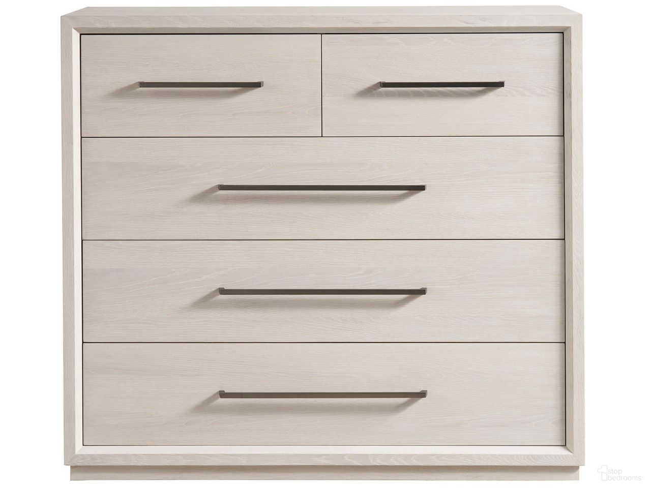 The appearance of Astrid Drawer Chest In White Oak designed by Universal in the modern / contemporary interior design. This white oak piece of furniture was selected by 1StopBedrooms from Modern Collection to add a touch of cosiness and style into your home. Sku: U352C175. Material: Wood.