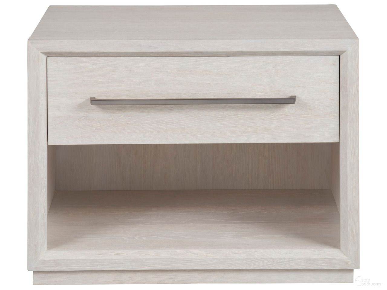 The appearance of Astrid Drawer Nightstand In White Oak designed by Universal in the modern / contemporary interior design. This white oak piece of furniture was selected by 1StopBedrooms from Modern Collection to add a touch of cosiness and style into your home. Sku: U352C351. Material: Wood.