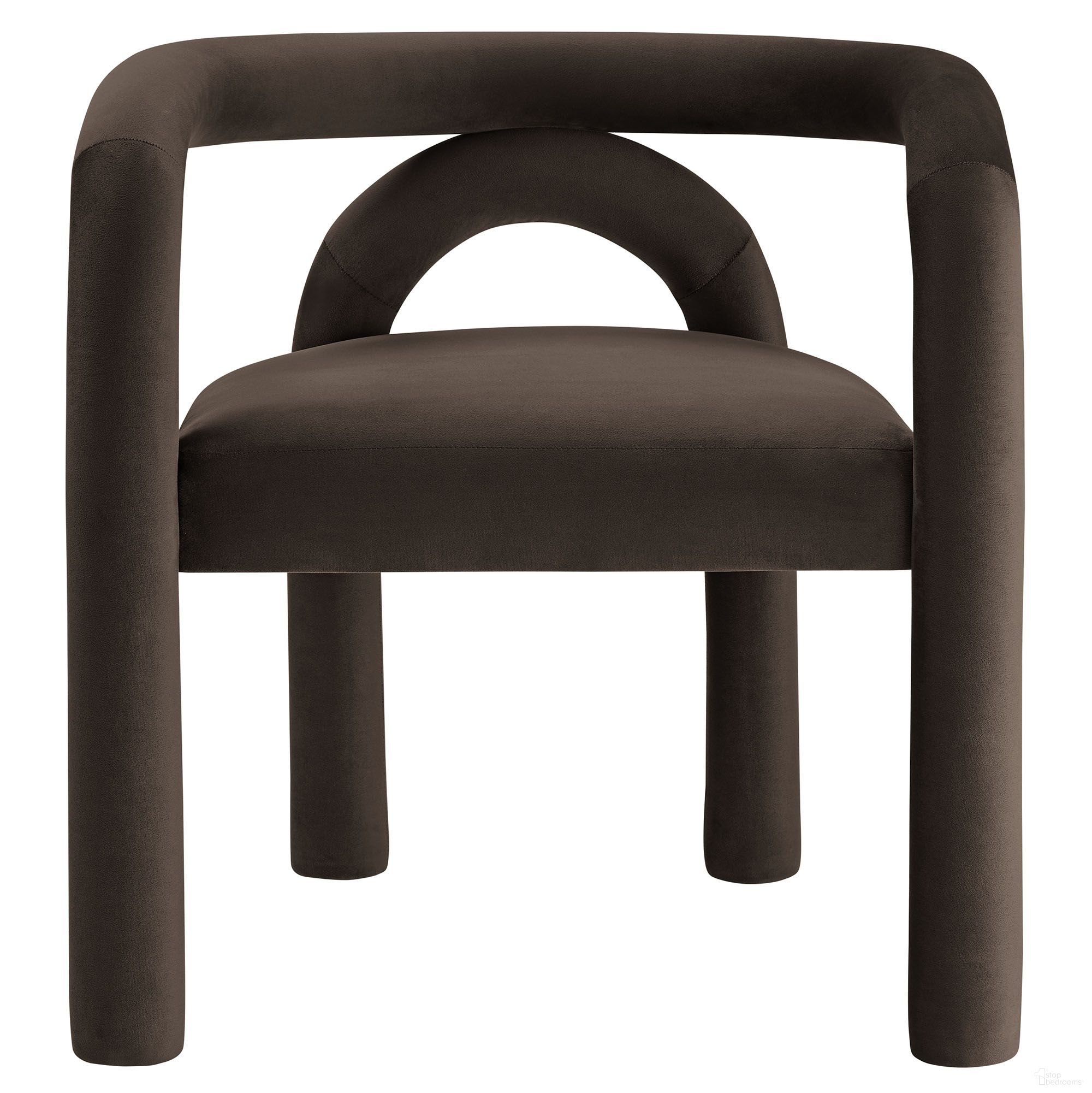 The appearance of Astrid Performance Velvet Dining Chair In Cocoa designed by Modway in the modern / contemporary interior design. This cocoa piece of furniture was selected by 1StopBedrooms from Astrid Collection to add a touch of cosiness and style into your home. Sku: EEI-7104-COA. Material: Velvet. Chair Type: Arm Chair.
