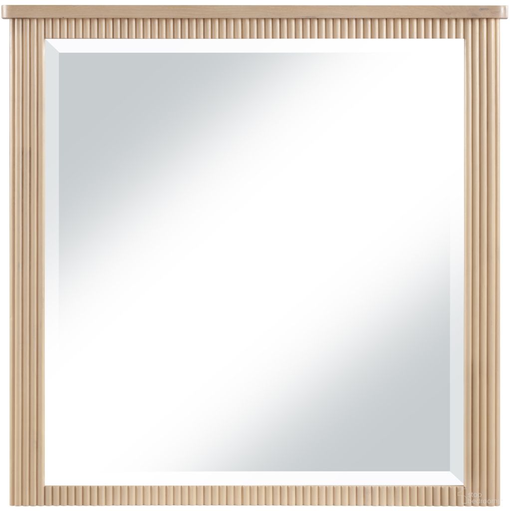 Astrid Solid Wood and Oak Veneer Mirror In Natural