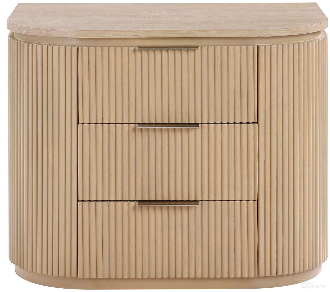 The appearance of Astrid Solid Wood and Oak Veneer Nightstand In Natural and Oak designed by Meridian in the modern / contemporary interior design. This natural and oak piece of furniture was selected by 1StopBedrooms from Astrid Collection to add a touch of cosiness and style into your home. Sku: 818Oak-NS. Material: Rubberwood.