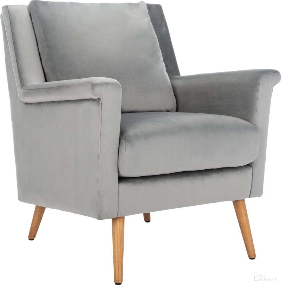 Astrid Stone and Natural Mid Century Arm Chair