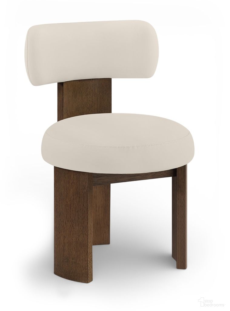 Atelier Vegan Leather Upholstered Dining Chair Set of 2 In Taupe