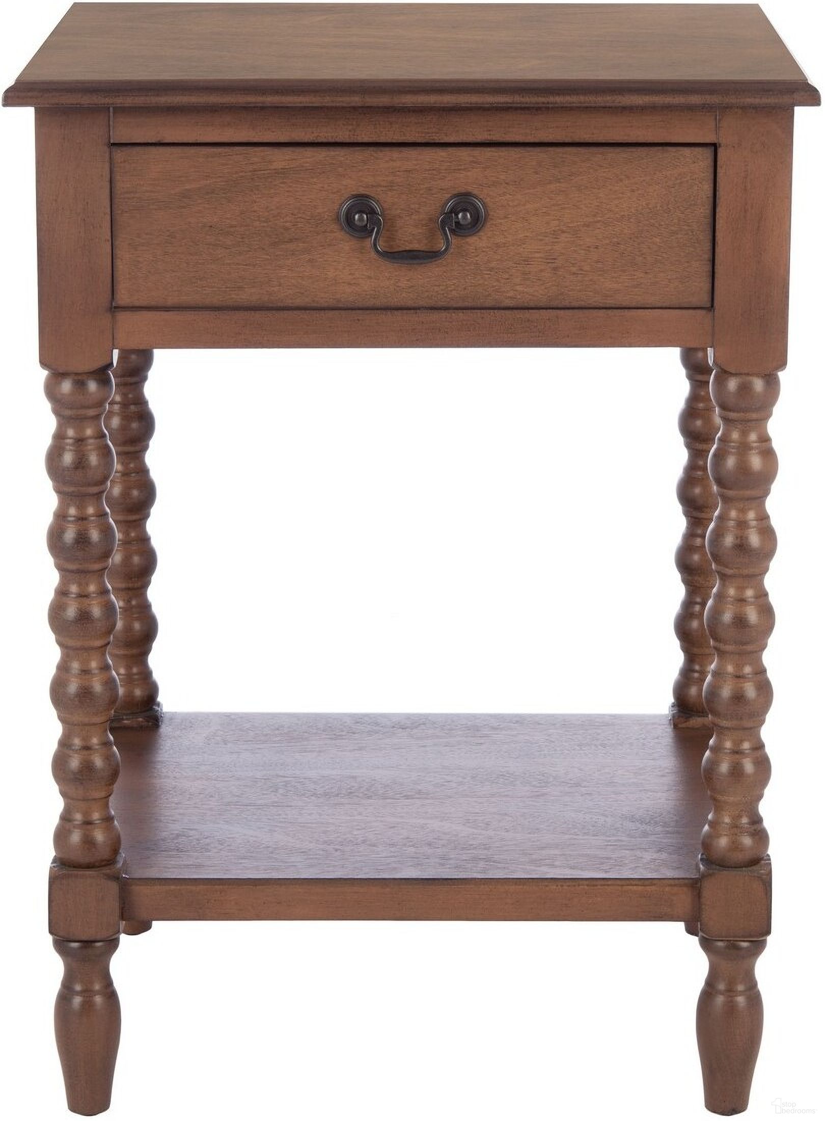 The appearance of Athena Accent Table in Brown designed by Safavieh in the modern / contemporary interior design. This brown piece of furniture  was selected by 1StopBedrooms from Athena Collection to add a touch of cosiness and style into your home. Sku: ACC5703C. Material: Wood.