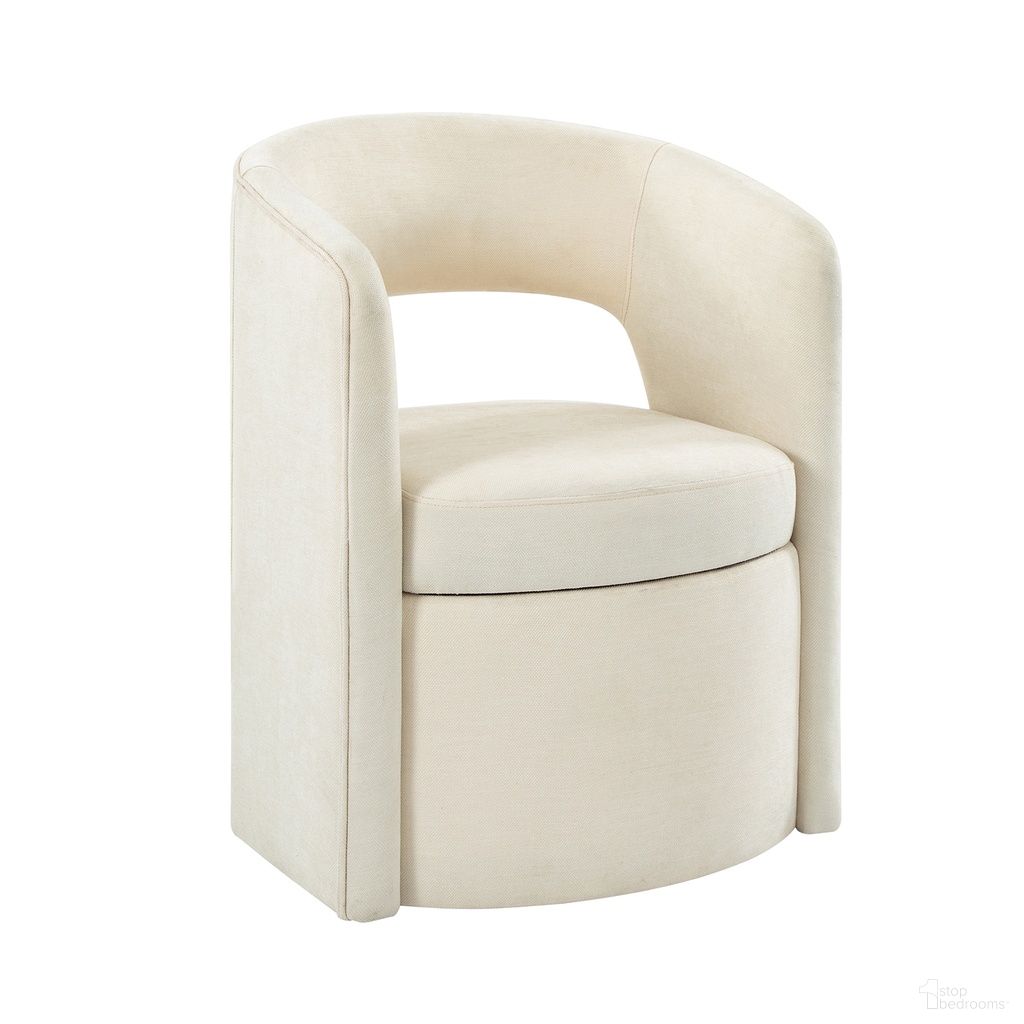 The appearance of Athena Dining Chair In Ivory designed by Karat Home in the modern / contemporary interior design. This ivory piece of furniture  was selected by 1StopBedrooms from Athena Collection to add a touch of cosiness and style into your home. Sku: DCWH1185-IVY. Chair Type: Arm Chair. Material: Linen Look Fabric.